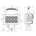 LV ZETA 40 Watt Industrial Spec LED Work Light - 3400 Lumens
